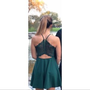 Hunter Green Formal Dress